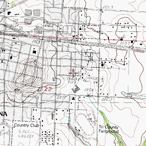 Topographic Map of Park Manor, IL