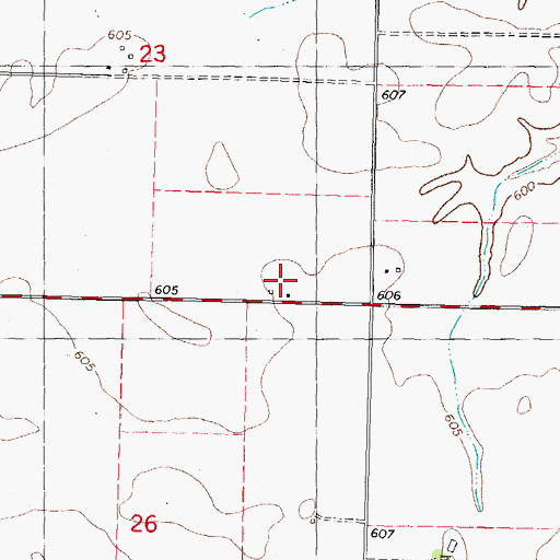Topographic Map of Robinson Farm, IL