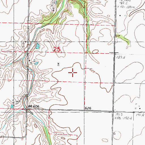 Topographic Map of B P Flower Farm, IL