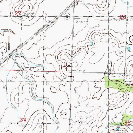 Topographic Map of Fikan Farms, IL