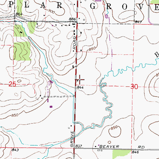 Topographic Map of Stonegate Nursery, IL