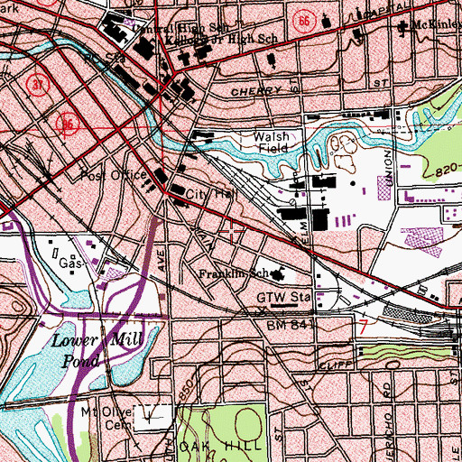 Topographic Map of Nursing Clinic of Battle Creek, MI
