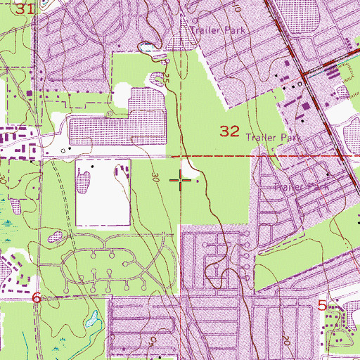 Topographic Map of Atlantic High School, FL