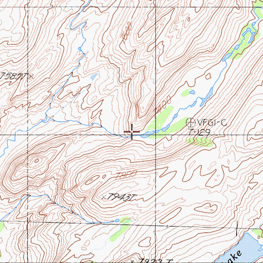 Topographic Map of Louse Canyon, CA