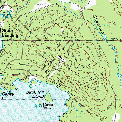 Topographic Map of Suissevale Census Designated Place, NH
