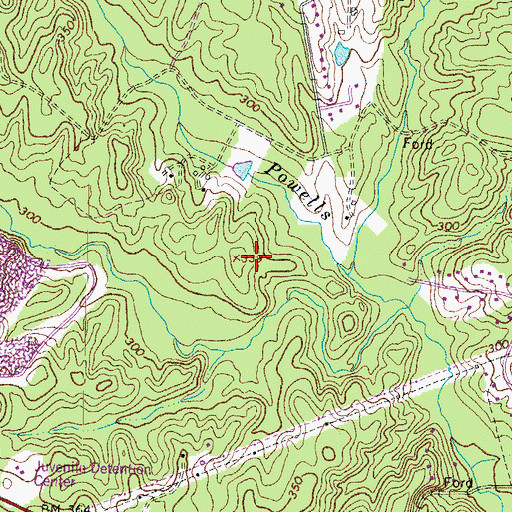 Topographic Map of Independent Hill Census Designated Place, VA