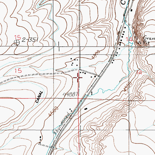 Topographic Map of Amsterdam Census Designated Place, MT