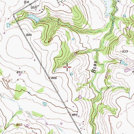 Topographic Map of Coyote Flats Census Designated Place (historical), TX