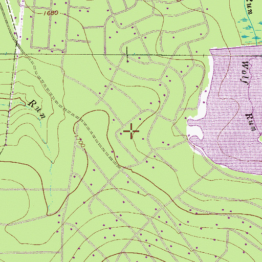 Topographic Map of Towamensing Trails Census Designated Place, PA
