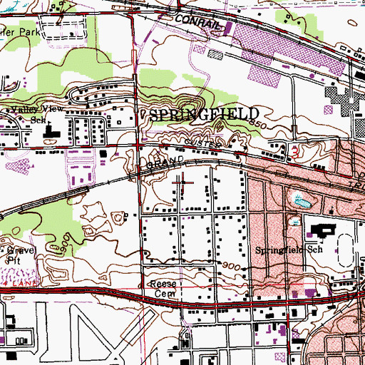 Topographic Map of Abundant Grace Covenant Church, MI