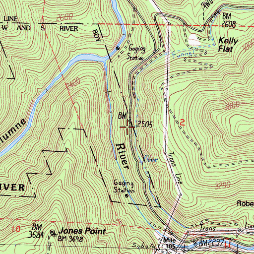 Topographic Map of Lower Cherry Aqueduct (historical), CA