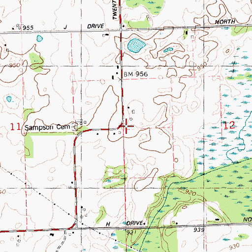 Topographic Map of Tokio Post Office (historical), MI
