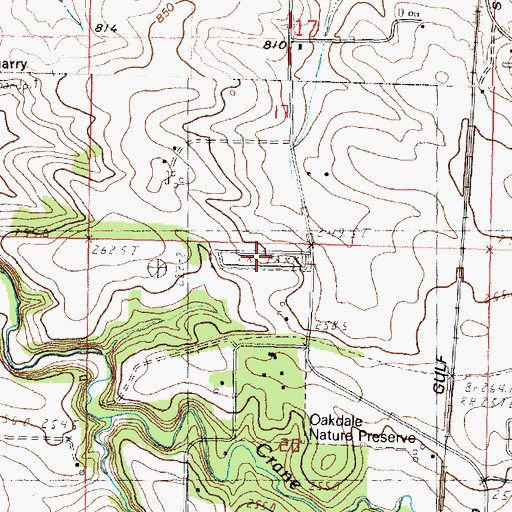 Topographic Map of Timber Ridge Mobile Home Park, IL