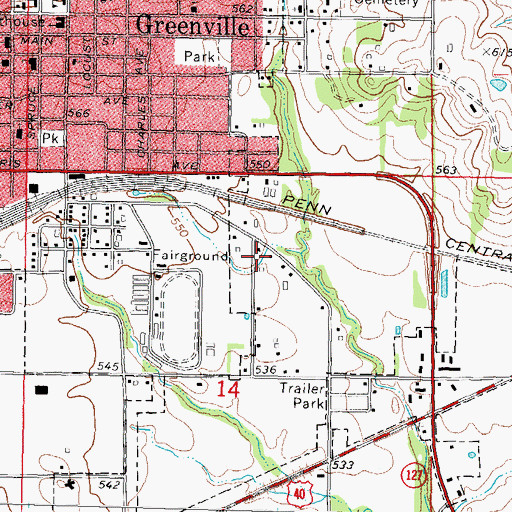 Topographic Map of American Farm Heritage Museum, IL