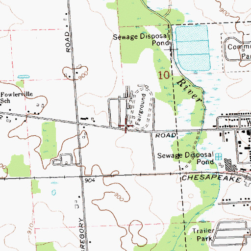 Topographic Map of Livingston Centre Historical Museum, MI