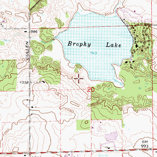 Topographic Map of Majestic at Lake Walden Golf Course, MI