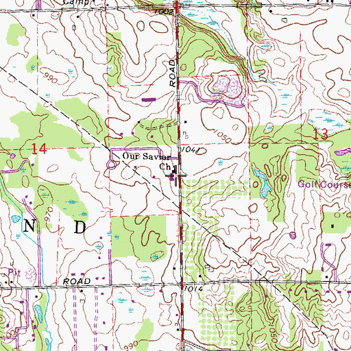 Topographic Map of Child of Christ Lutheran School, MI