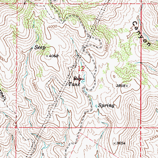 Topographic Map of Big Tank, AZ