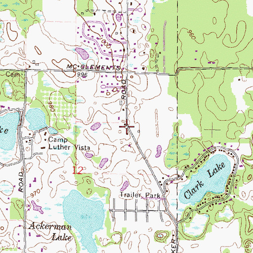 Topographic Map of Apostolic Lutheran Church, MI