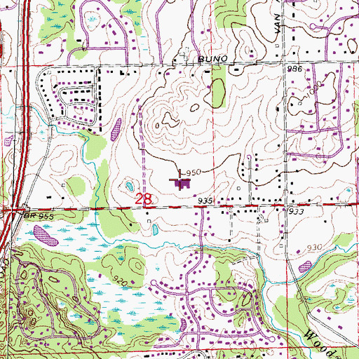Topographic Map of Covenant Orthodox Presbyterian Church, MI