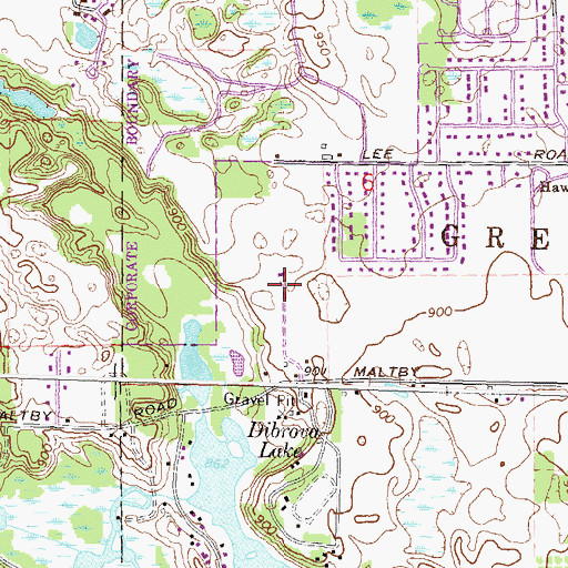 Topographic Map of Scranton Middle School, MI