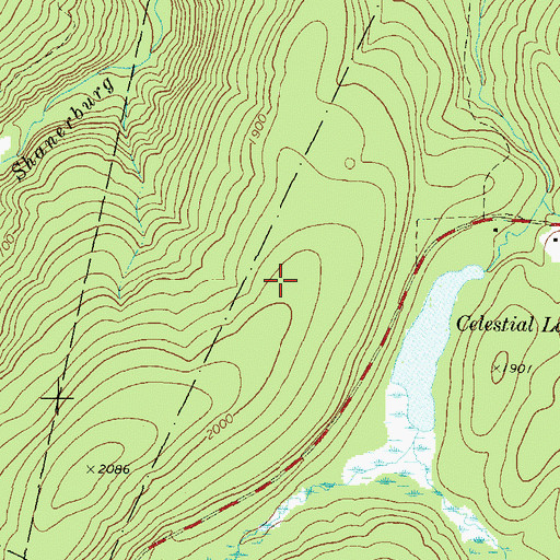 Topographic Map of Merritt Field, PA