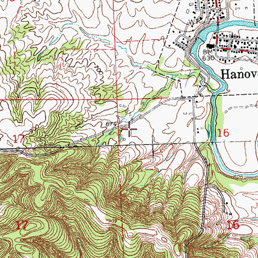 Topographic Map of Griffiths Mobile Home Park, IL