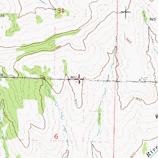 Topographic Map of Providence Place Farms, IL