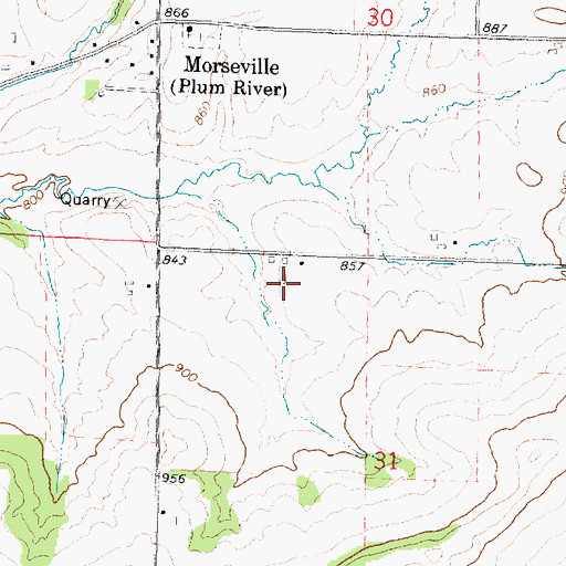 Topographic Map of S and B Farms, IL