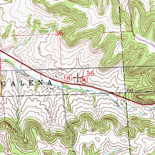 Topographic Map of Windfall Farm, IL