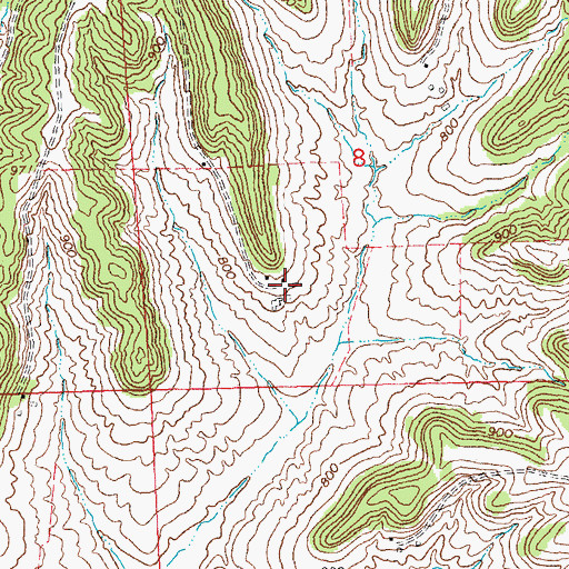 Topographic Map of Tippett Farm, IL