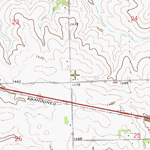 Topographic Map of Funke Farms, IA