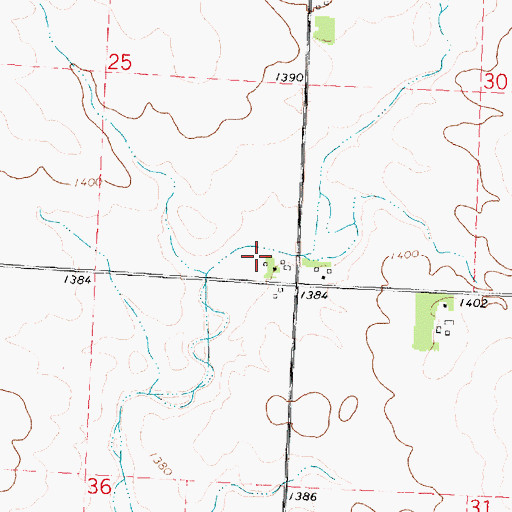 Topographic Map of Dream Street Farms, IA