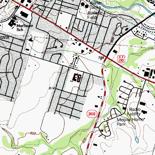 Topographic Map of Haynes Complex, TX