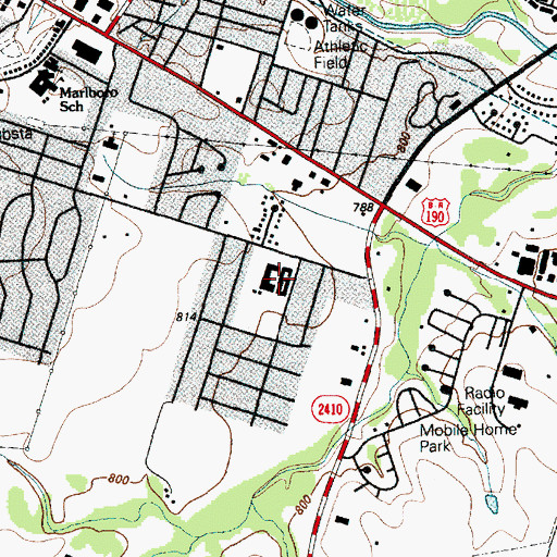 Topographic Map of Haynes Complex, TX