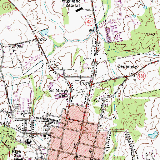 Topographic Map of Lynwood Terrace, OH