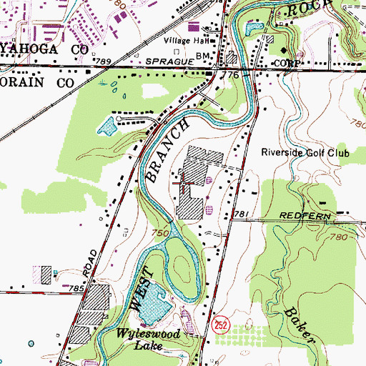 Topographic Map of Casa Verde Growers, OH