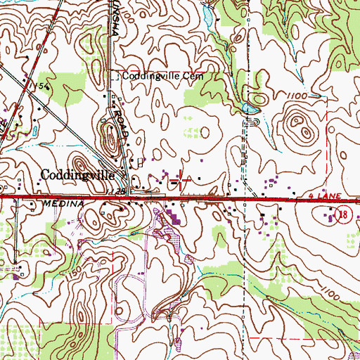 Topographic Map of Howard's Nursery, OH