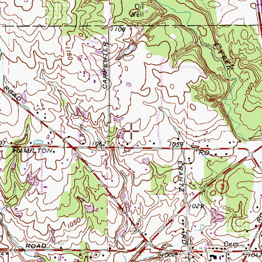 Topographic Map of Medina Christmas Tree Farm, OH
