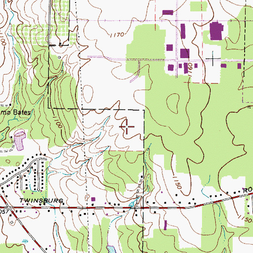 Topographic Map of Macedonia Industrial Park, OH