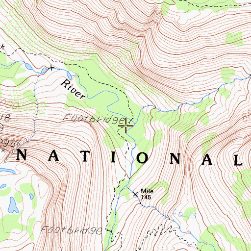 Topographic Map of Lyell Fork Merced River, CA