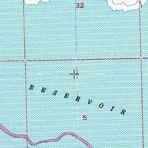 Topographic Map of John Martin Reservoir Wildlife Area, CO