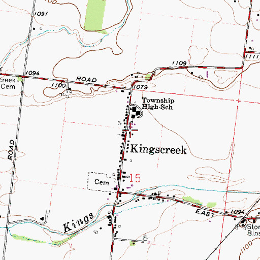 Topographic Map of Mar-nel Mobile Home Park, OH