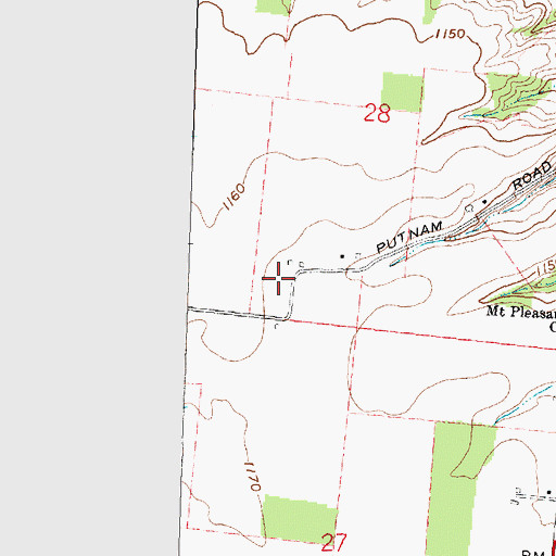 Topographic Map of Sycamore Farms, OH