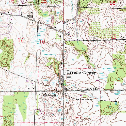 Topographic Map of First Congregational Church Historical Marker, MI