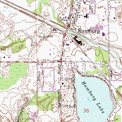 Topographic Map of Edwin B Winans Historical Marker, MI