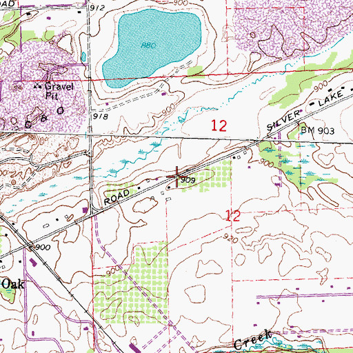 Topographic Map of Kinsey S Bingham Historical Marker, MI