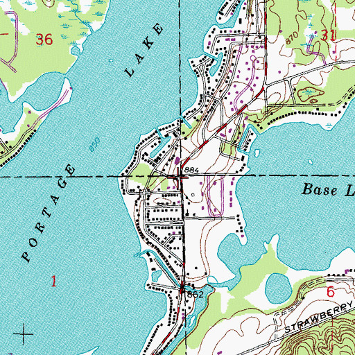 Topographic Map of Christian House of Prayer, MI