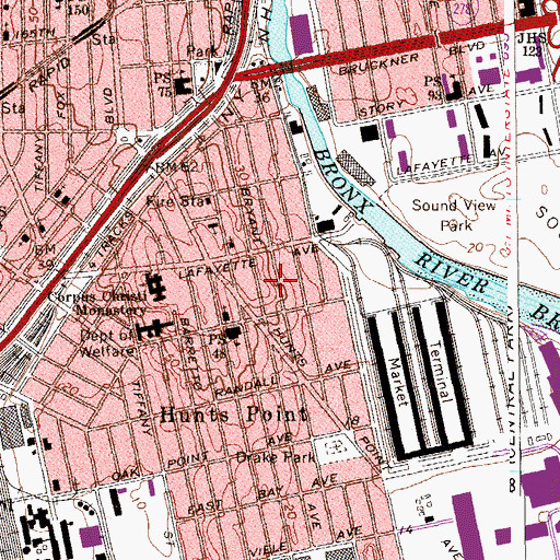 Topographic Map of Hyde Leadership Charter School, NY