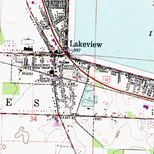 Topographic Map of Geigers House Trailer Park, OH